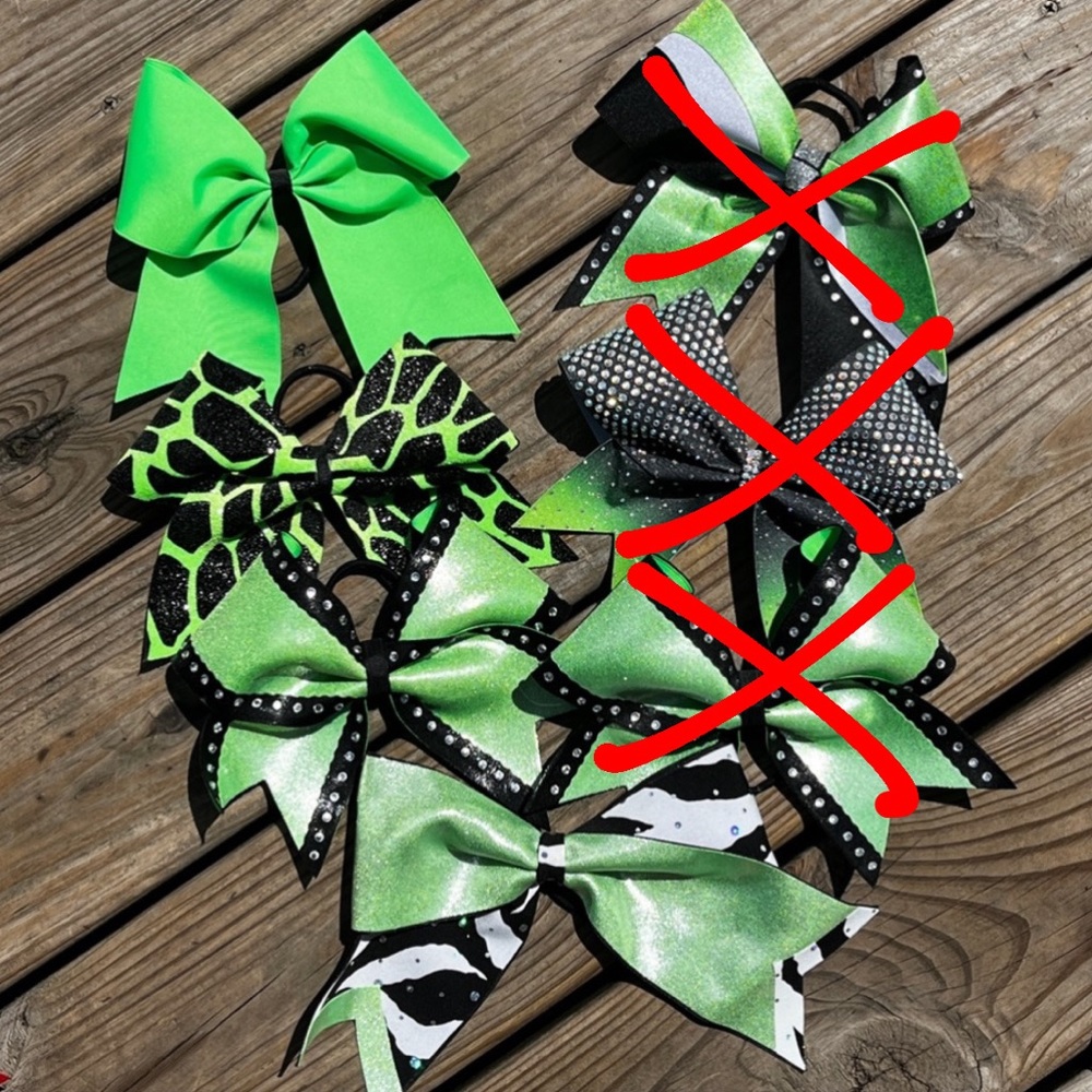 Bundle of extremely high quality cheerleading bows
